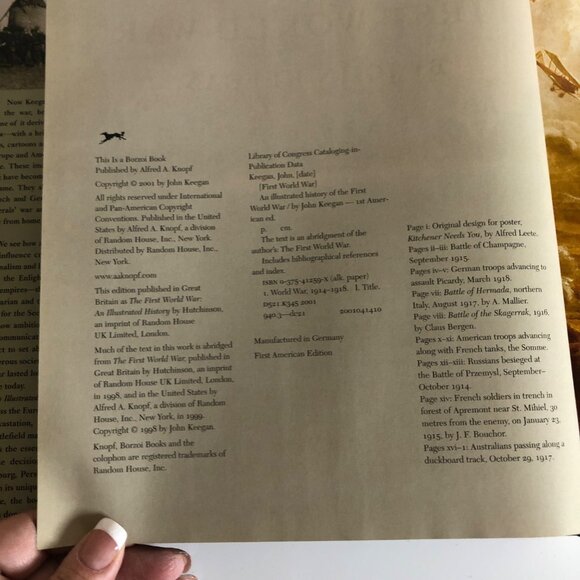 An Illustrated History of The First World War Hardcover Book John Keegan - Picture 4 of 8